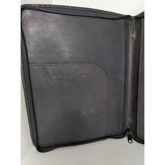 Carlos Falchi Alligator/Crocodile Leather Notebook Zip Paper Cover Organizer - Picture 6 of 7